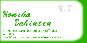 monika dahinten business card